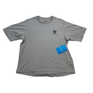 Columbia North Cascades T-Shirt Womens XS Grey Relaxed Cotton‎ Short Sleeve